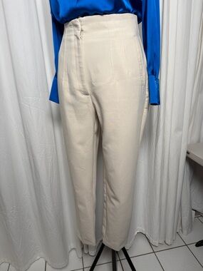 Zara Cream Tailored Trousers